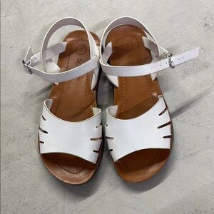 White Leather Sandals
